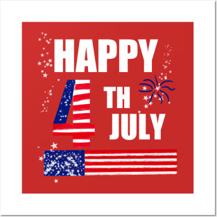 4th of July independent day USA United States of America Posters and Art